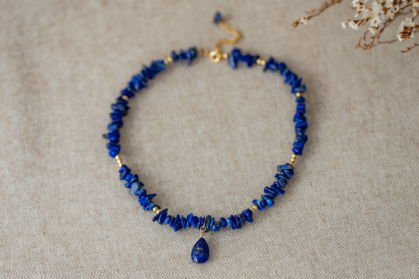 Necklace "Soft September"