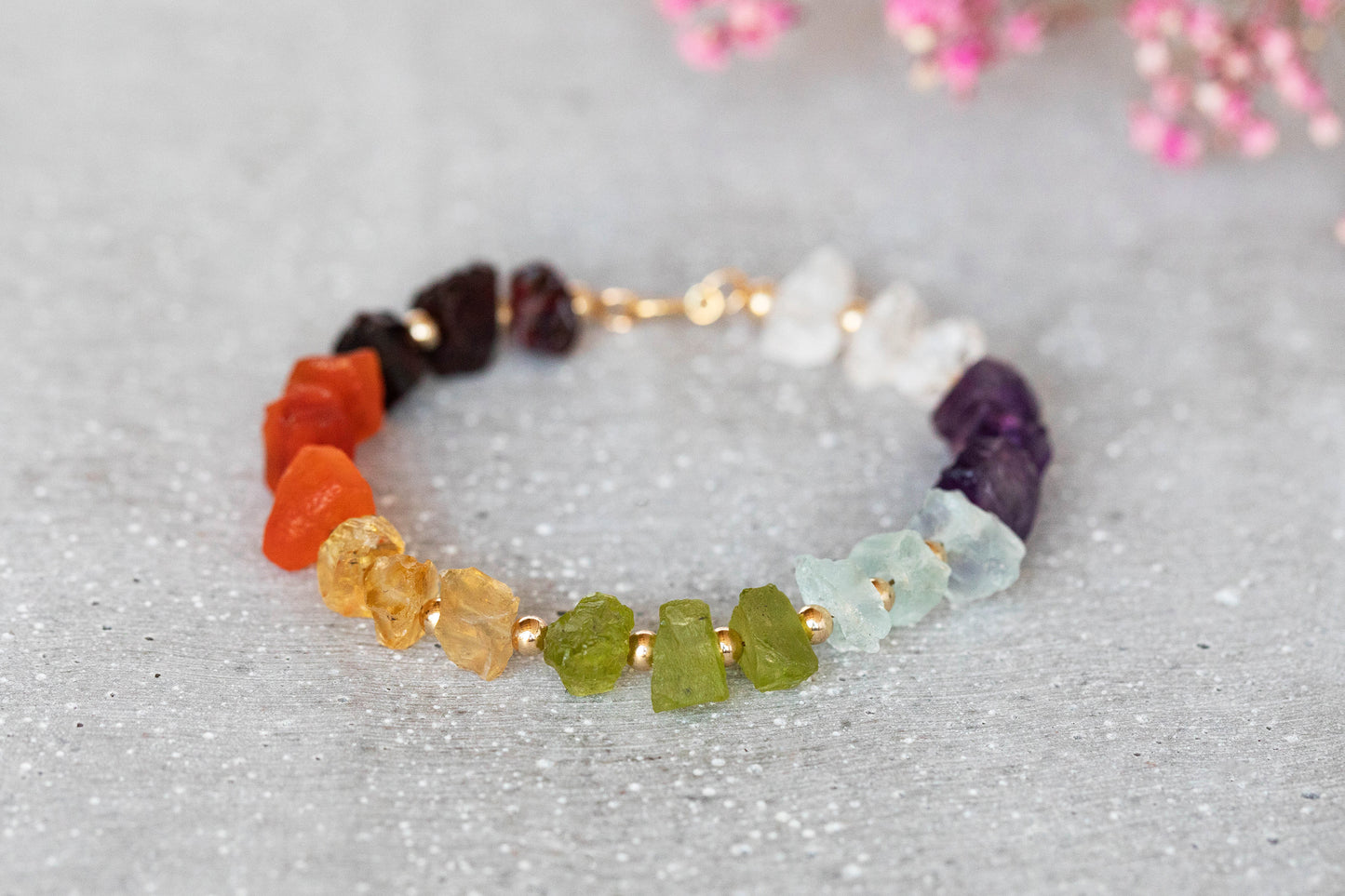 Gemstone bracelet "Chakra"