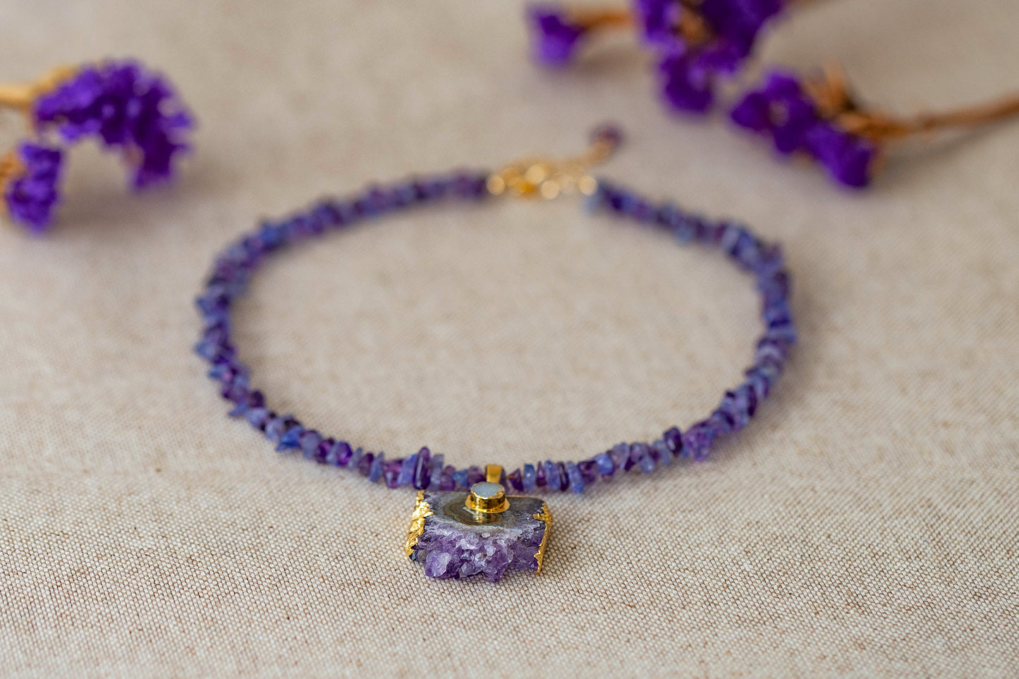 Necklace "Mystic Moments" Amethyst