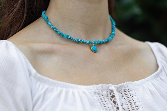 Necklace "Turquoise Summer"