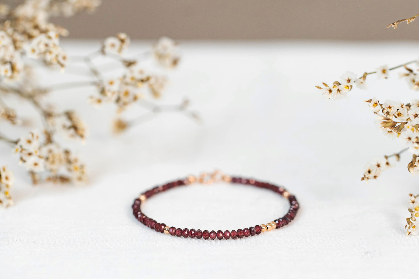 Garnet bracelet "Rory"