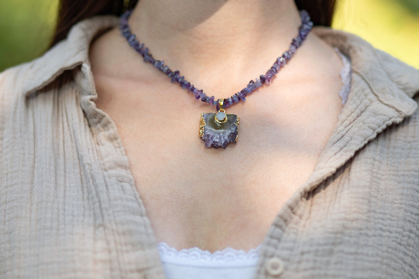 Necklace "Mystic Moments" Amethyst