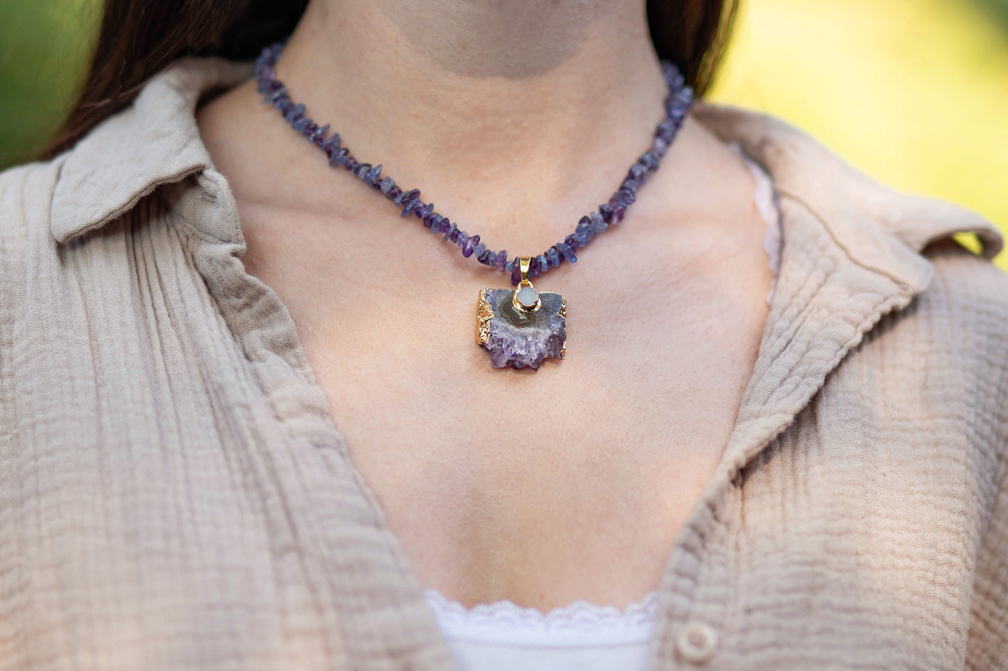 Necklace "Mystic Moments" Amethyst