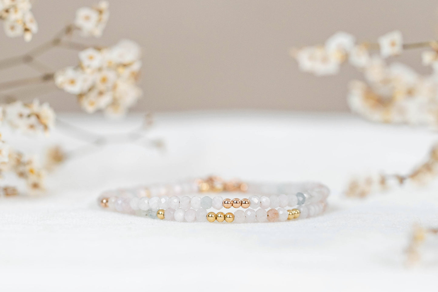 Multi-Aquamarine bracelet "Elly"