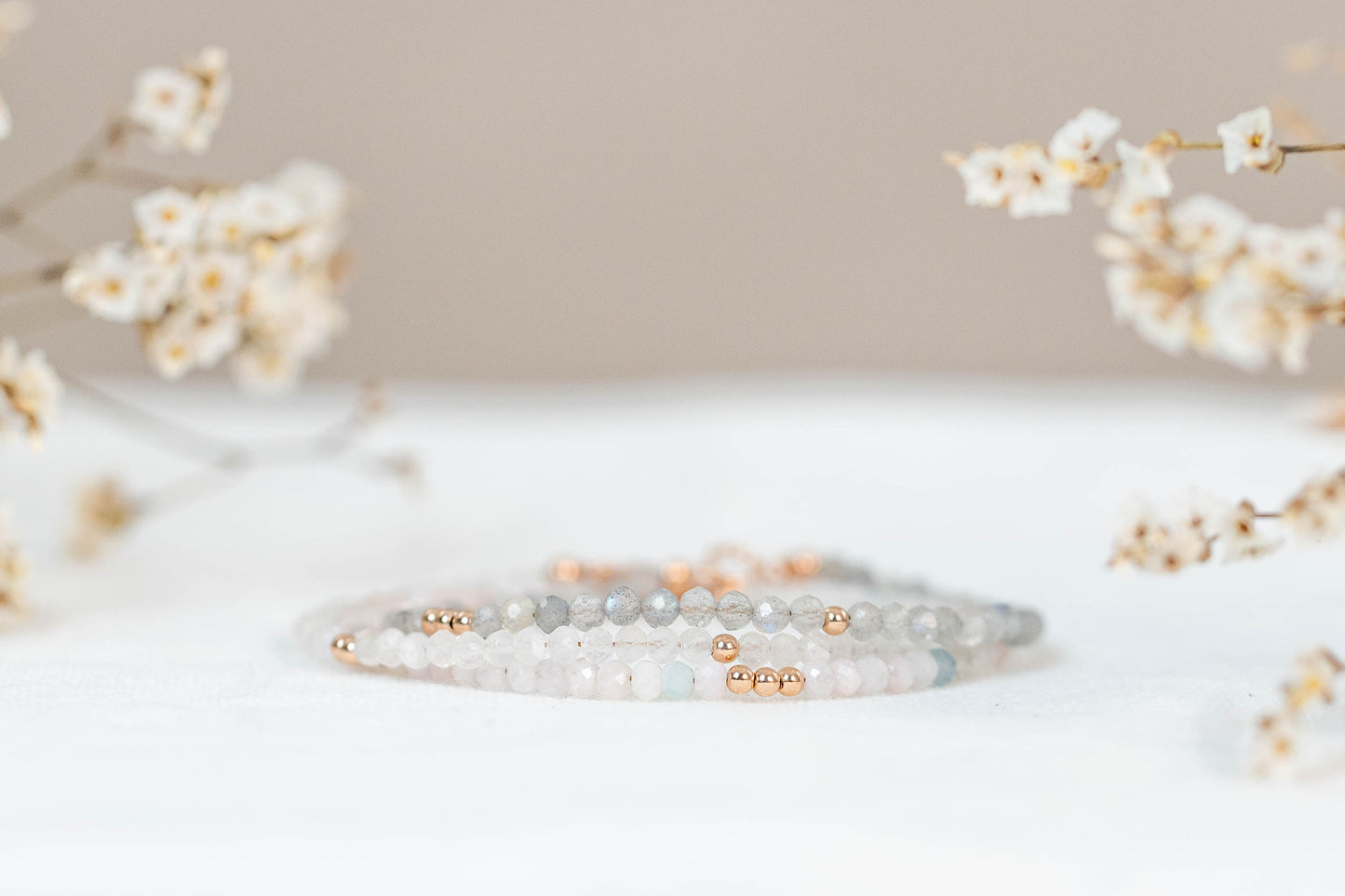 Multi-Aquamarine bracelet "Elly"