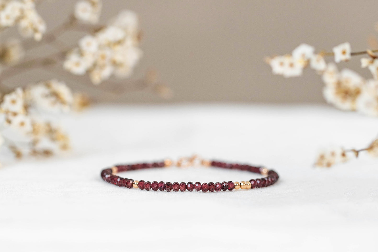 Garnet bracelet "Rory"